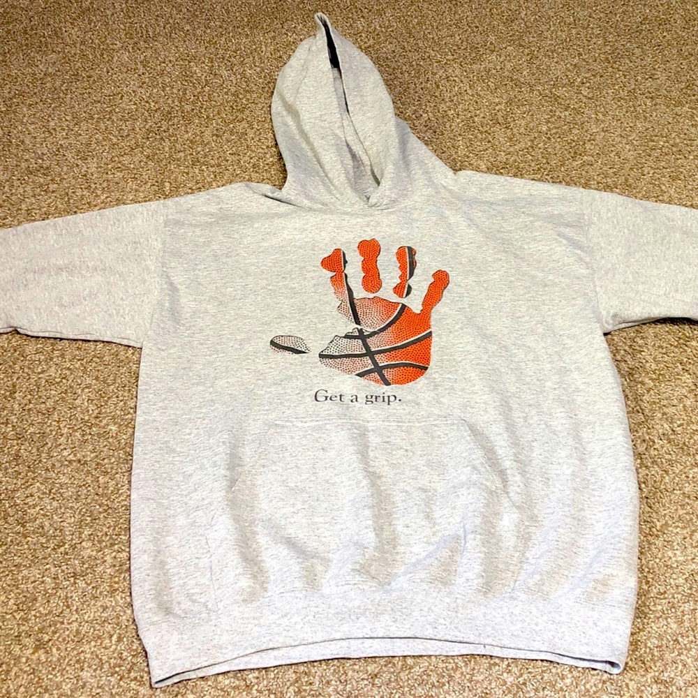 “Get a grip.” Vintage Hoodie Size L
